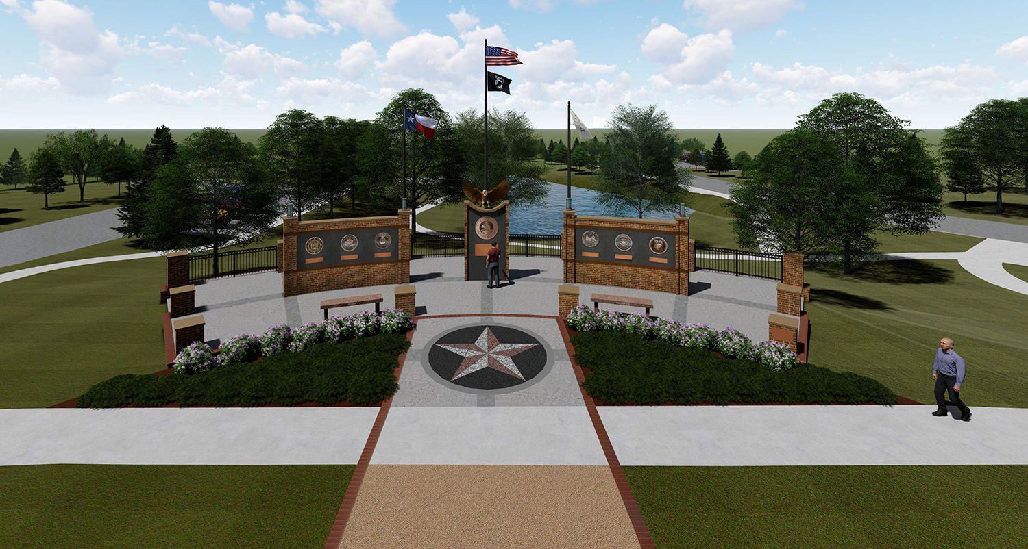 Mesquite unveils rendering for new veterans memorial